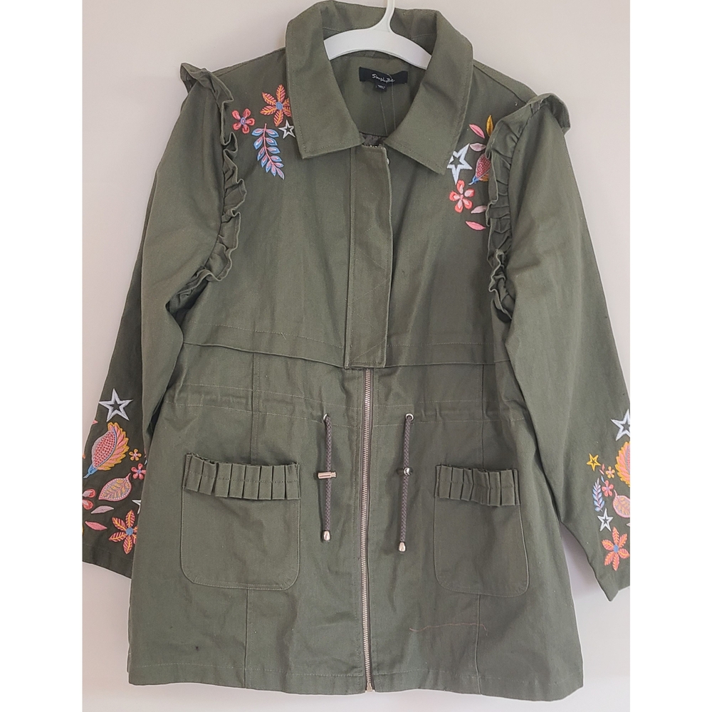 Embroidered Green Jacket